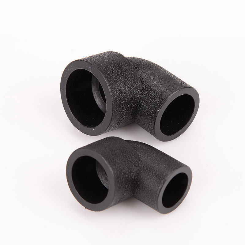 HDPE 90 ° Codo para la conexión de tubería de fluido