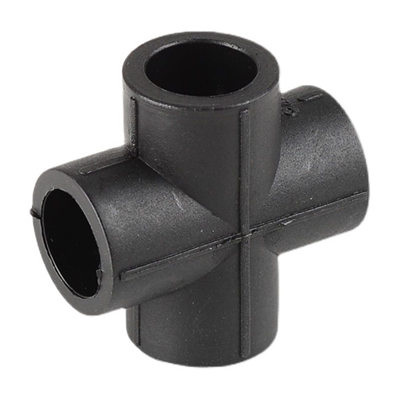 Juntas transversales iguales de HDPE para conexión de tuberías Juntas transversales iguales de HDPE para conexión de tuberías