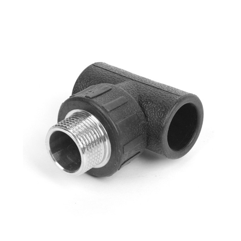 TEE de rosca externa HDPE para la conexión de tubería