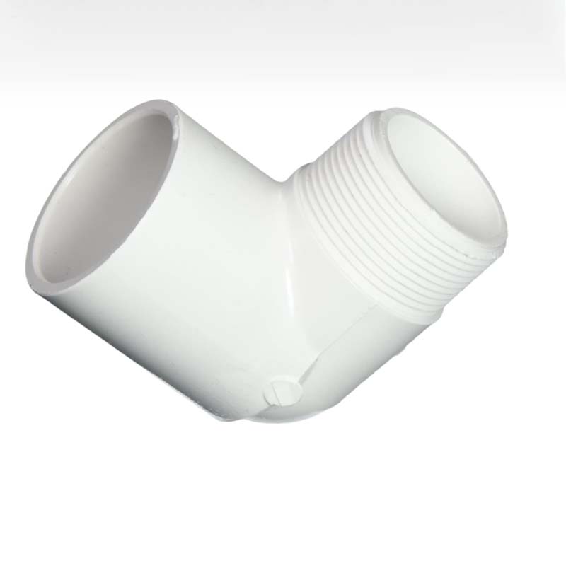 Codo masculino de PVC