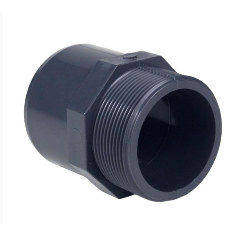 Acoplamiento roscado masculino de PVC