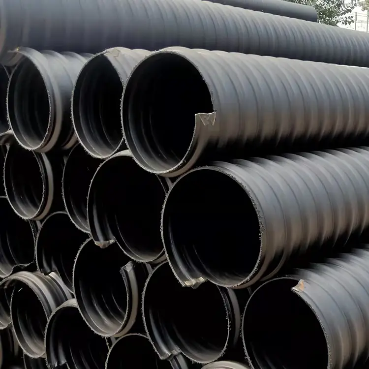 Tubería corrugada HDPE reforzada con cinturón de acero
