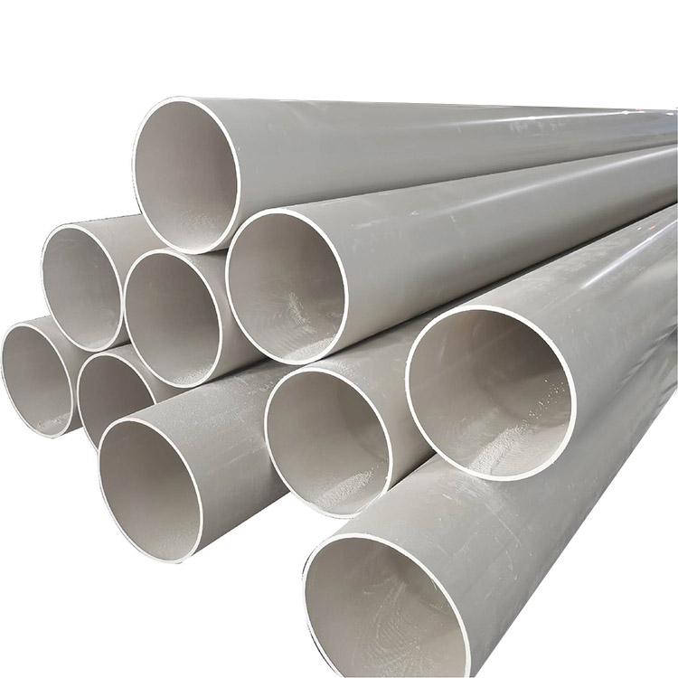 Tubo de tubo de suministro de agua de PVC blanco para riego